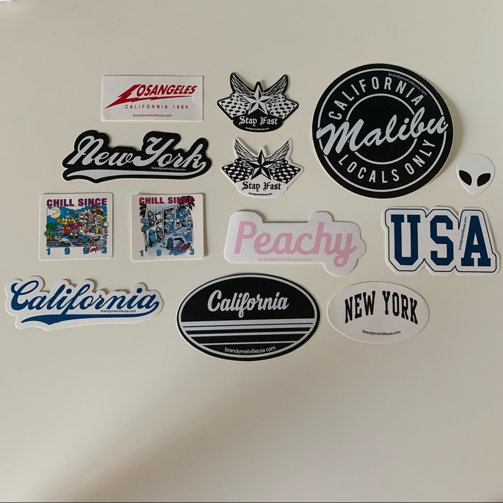 14 Brandy Melville Stickers